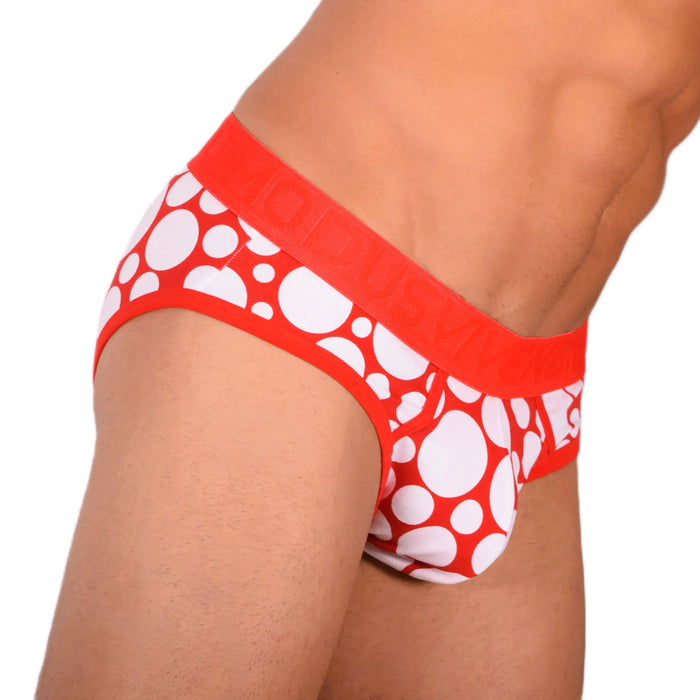 Modus Vivendi Brief Polka dot Slip Pour Homme Red 08812 39