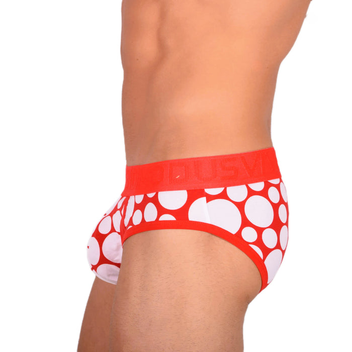 Modus Vivendi Brief Polka dot Slip Pour Homme Red 08812 39