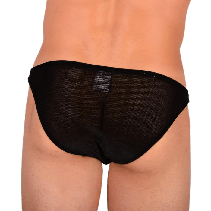 Modus Vivendi Low-Cut Brief V.Fluid Elegant Briefs Black Feel Velvet 10112 9