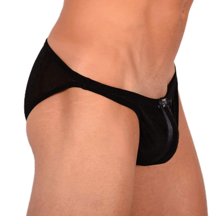 Modus Vivendi Low-Cut Brief V.Fluid Elegant Briefs Black Feel Velvet 10112 9