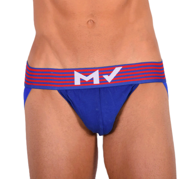 Jockstrap Modus Vivendi Jock Marine Superior Quality Cotton Elastan Blue 10815 14