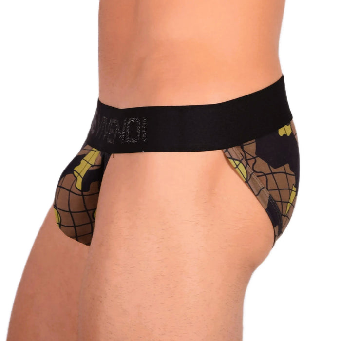 Modus Vivendi Tanga-Brief Camo Army Trapped Luxury Lurex Khaki 11012 8