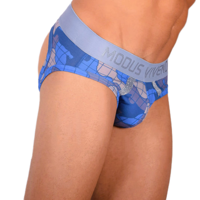 Modus Vivendi Jockstrap Backless Trapped BottomLess Camo Jock Blue 11014 6