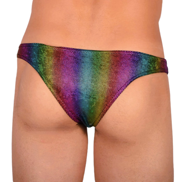 Doreanse Bikini Disco Briefs Low-Rise & Lean Cut Brief In Rainbow 1373 12