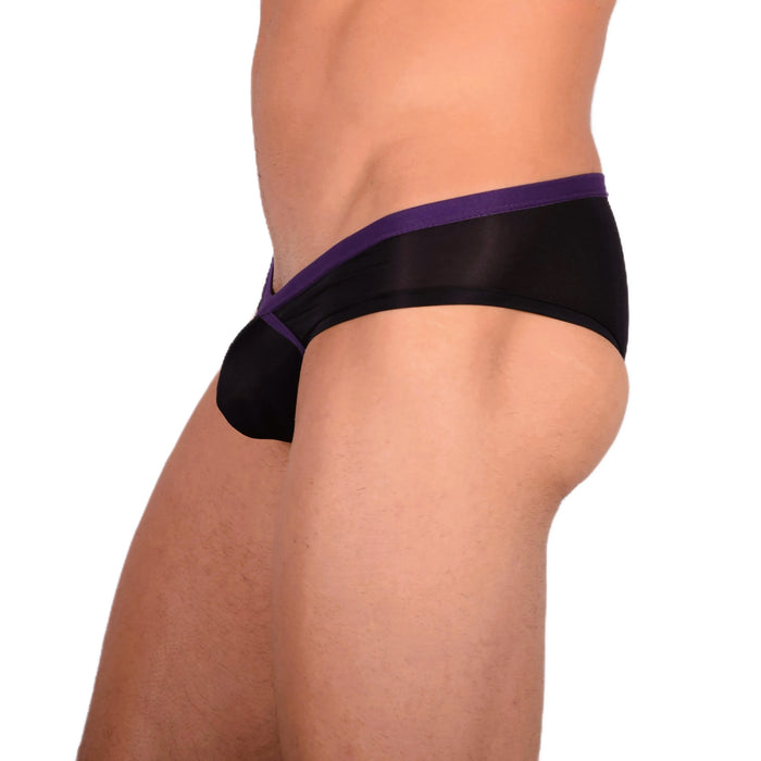 DOREANSE Men Brief Boost Cheeky Silk Fabric Underwear Men Black 1377 11