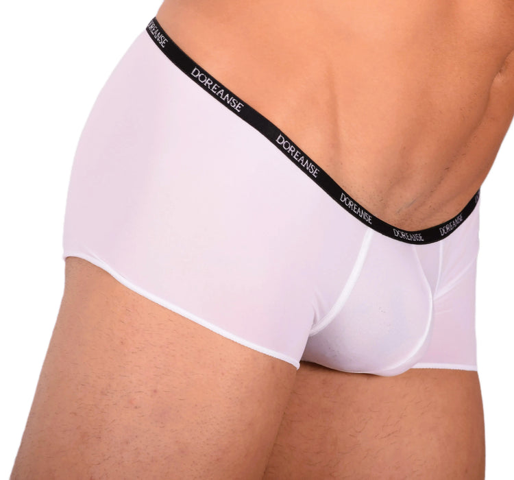 DOREANSE Aire Mini Trunk Super Low Rise Mens Boxer White 1590 9