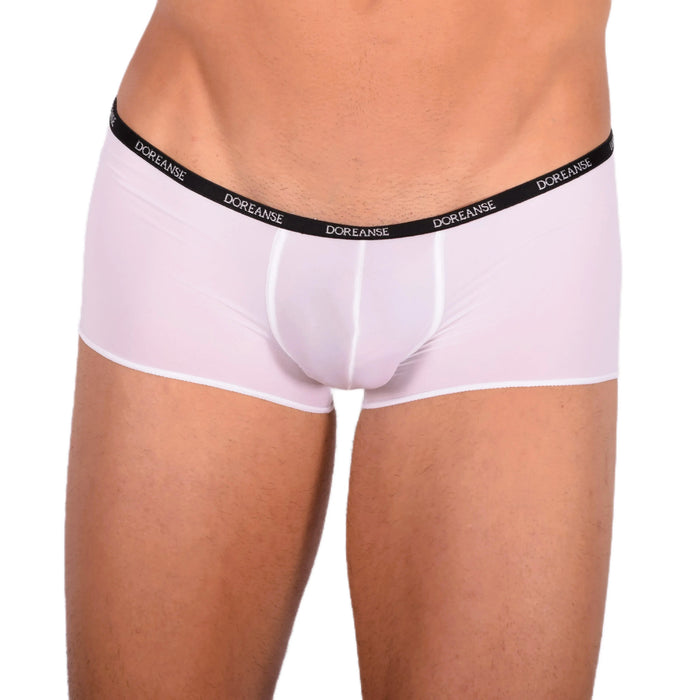 DOREANSE Aire Mini Trunk Super Low Rise Mens Boxer White 1590 9