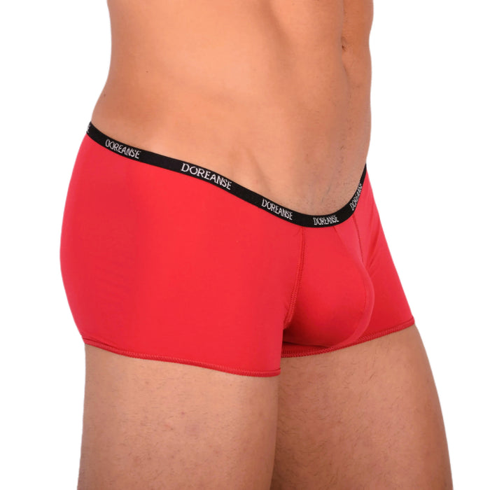 DOREANSE Mens Boys mini Boxer Short Thin fabric Red 1590 9