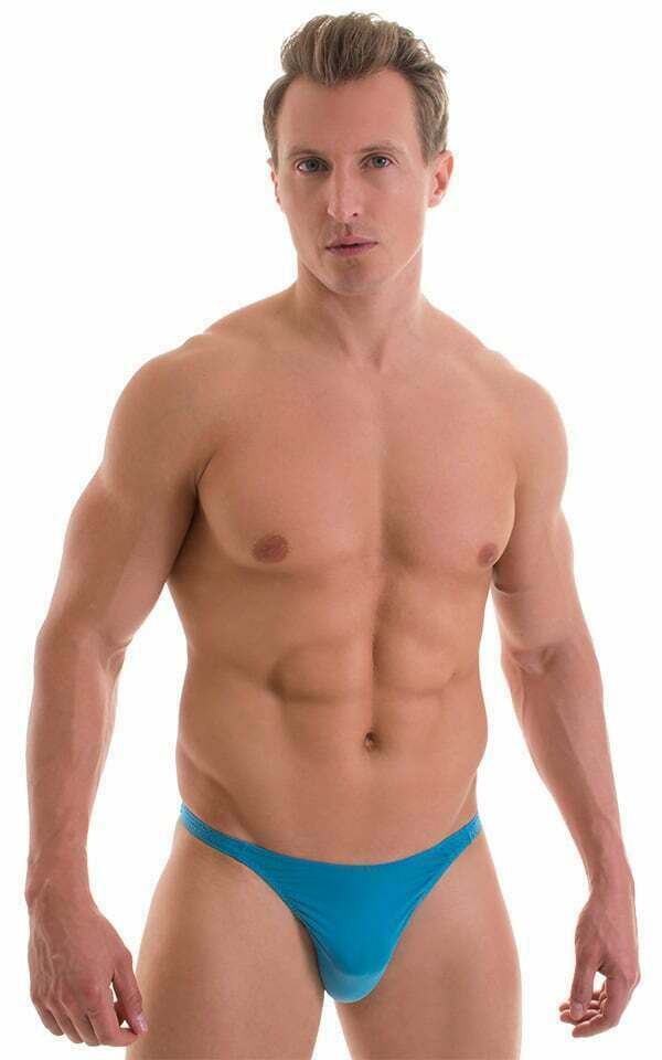 Skinz Swim-Briefs Smooth Front Mens Bikini-Cut Swimwear Saphire 4511 1