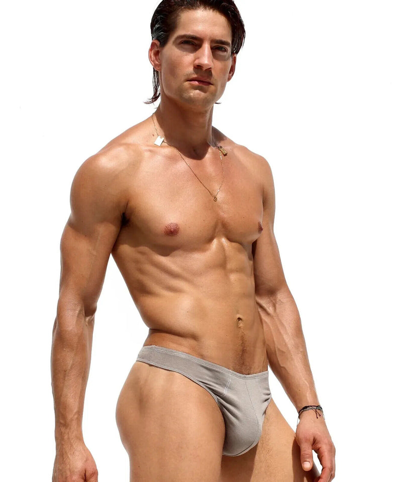 RUFSKIN's Signature T-back GOGO Thongs Stretch Rayon Dual Layer Cement 3