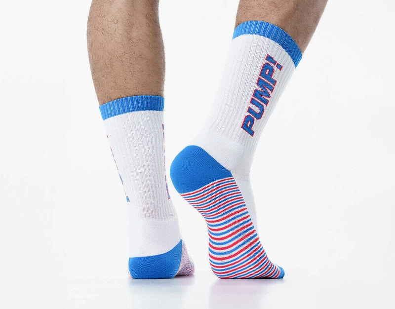 PUMP! Socks Velocity Crew Sock Terry Knitted Toe Ribbed Leg 41011 3