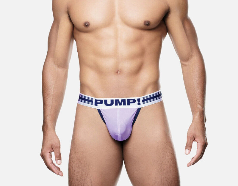 PUMP! Bloom Low-Rise Thongs Lined Stitching Cup Microfiber Thong 17009