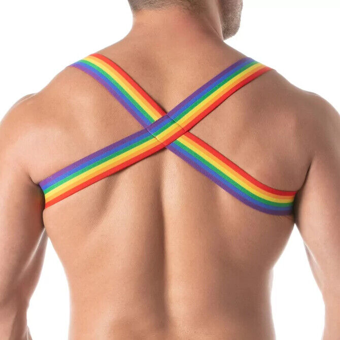 TOF PARIS Elastic Shoulder Harness X-Style Pride Rainbow 80