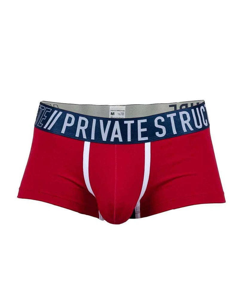 PRIVATE STRUCTURE Long Boxer Trunk Athlete Red Falcon 4389 103