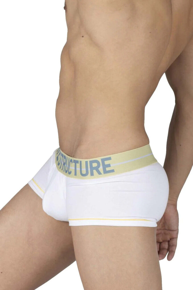 PRIVATE STRUCTURE Boxer Trunk MO-Lite Mid Waist Cotton Boxer But-White 4103 106