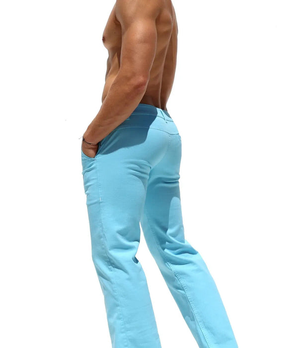 RUFSKIN Pants Matelot Mild Flare Leg Premium Stretch Twill Denim Turquoise