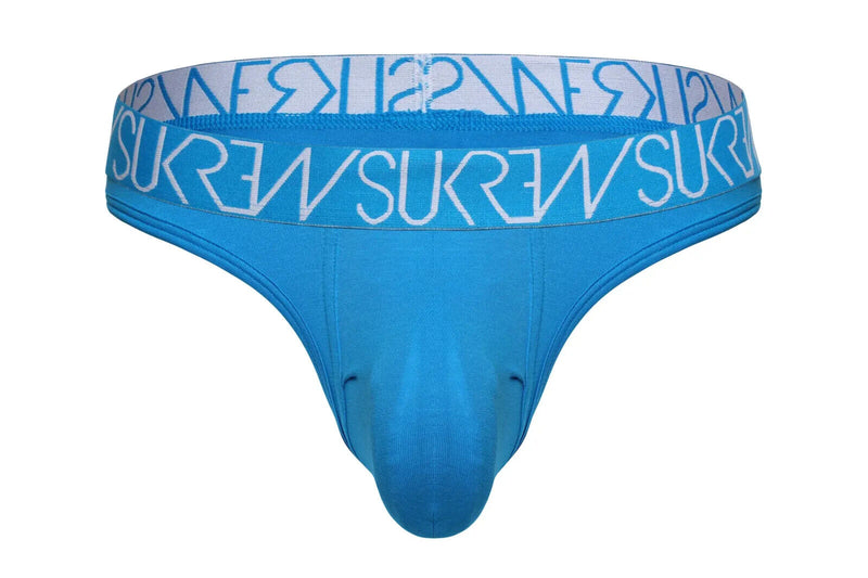 SUKREW Classic Cotton Thong Flexible Large Contoured Pouch Blue Azure 2