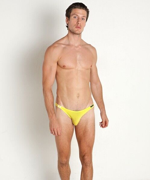 Private Structure Briefs Desire Glaze Soft Nylon Tanga Brief Yellow 4026 6