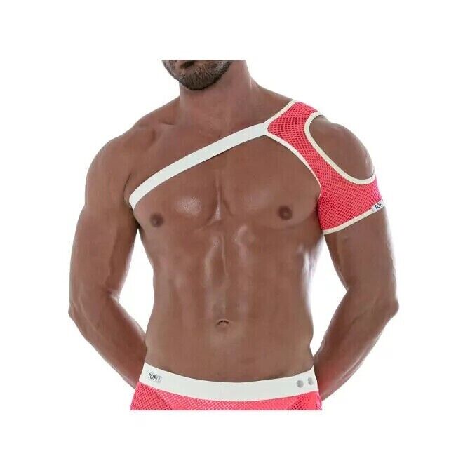 TOF PARIS Mesh Shoulder Harness Fluorescent Neon Pink 17