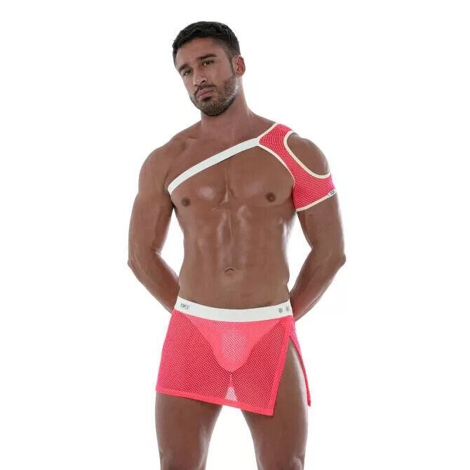 TOF PARIS Mesh Shoulder Harness Fluorescent Neon Pink 17