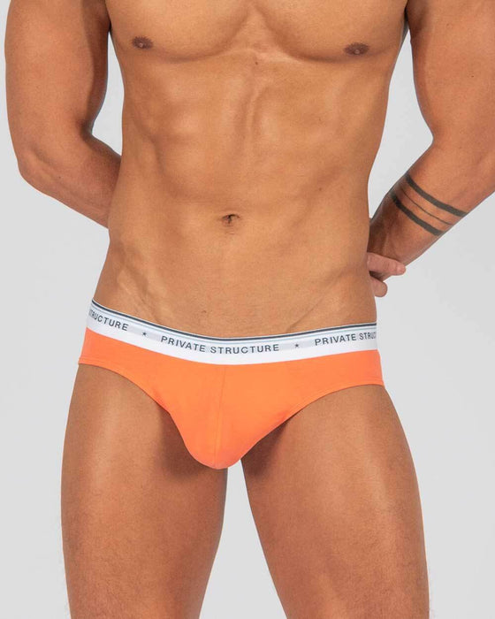 3pcs PRIVATE STRUCTURE Elements Mini Briefs Fire Yellow Orange Flame Red 4395