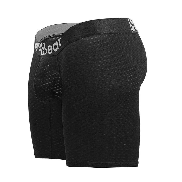 ErgoWear Long Boxer Briefs MAX Flow 3D-Pouch Micro Perforated Midcut Black 1690