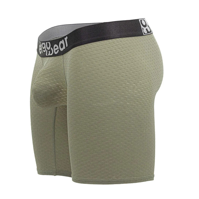 ErgoWear Long Boxer Briefs MAX Flow 3D-Pouch Perforated Midcut Smoke Green 1680