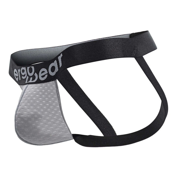 ErgoWear Jockstrap MAX Flow 3D Pouch Micro-Perforated Jock in Gray 1681