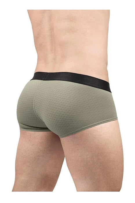 ErgoWear Boxer Trunks MAX Flow Micro Perforated Mesh in Smoke Green 1679