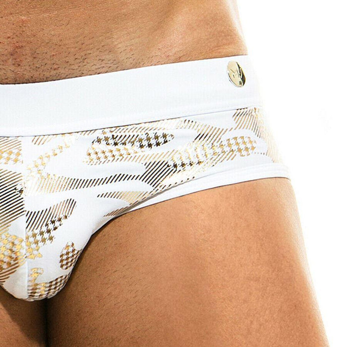 Modus Vivendi Swim-Briefs Glitter Gold White Swimwear AS1912 68