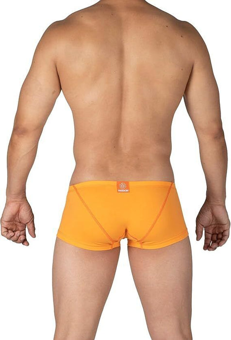 Duo Pack Two PRIVATE STRUCTURE Boxer Trunk Matt Black + Orange 4383 111