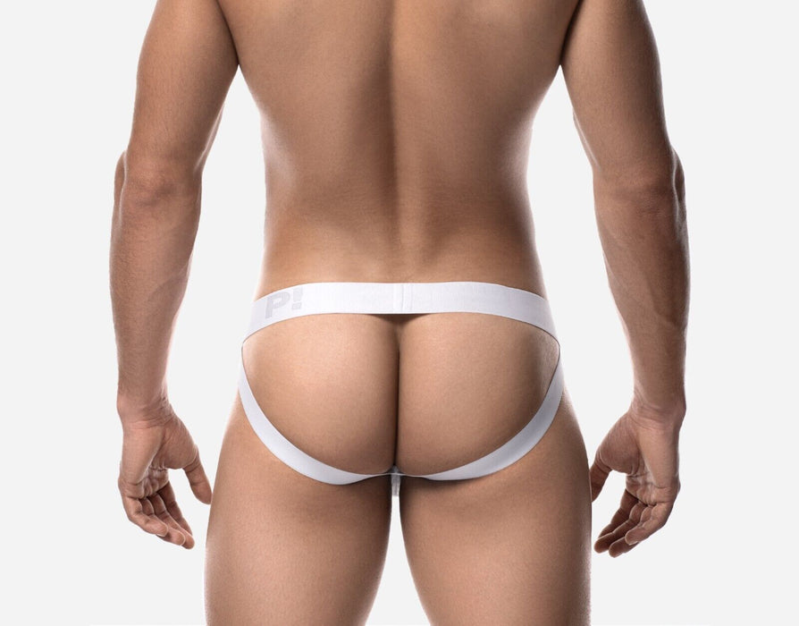 PUMP! Whisper Jockstrap Light Sheer Stripes Matt White Jock 15083