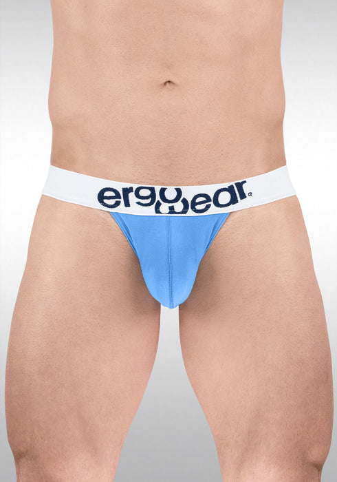 ErgoWear MAX Cotton Bikini Brief Shaped Pouch Low-Rise Briefs Light Blue 1712