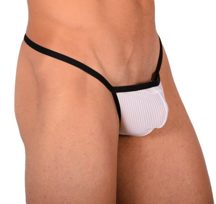 XS Smu Tanning Walking around sheer White String MX19 34020