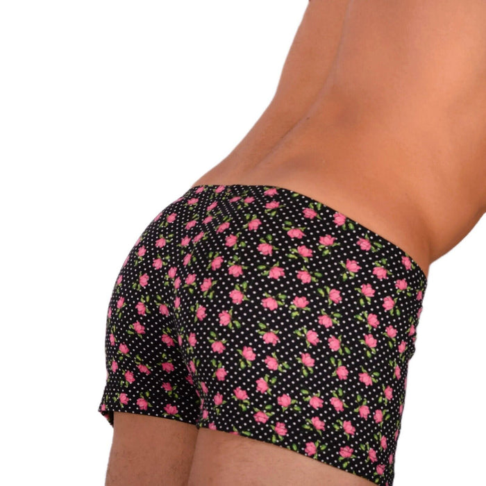 2XS/XS Smu Tanning Walking around sheer Floral Mini Boxer MX19 34026