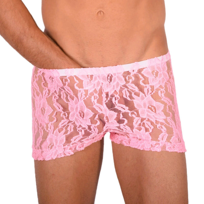 XS/S SMU Tanning Walking around C-Thru Pink Mini Boxer MX19 34034