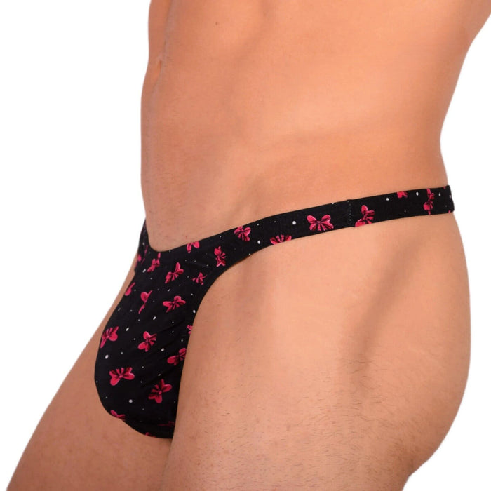 XS/S SMU Tanning Walking around Black Thong MX19 34043