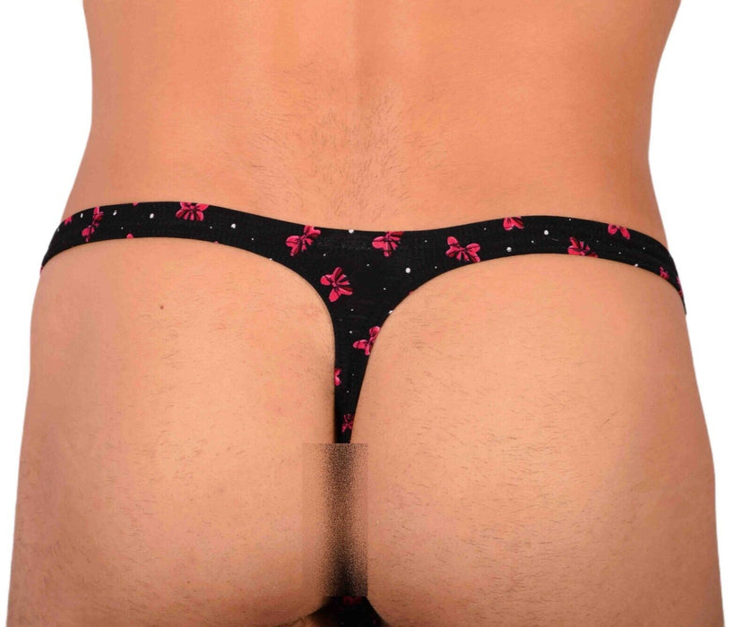 XS/S SMU Tanning Walking around Black Thong MX19 34043