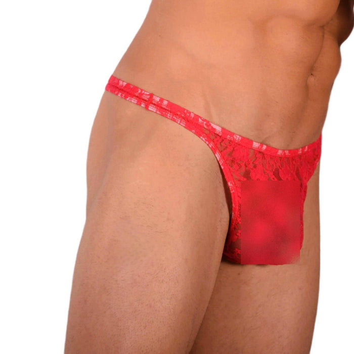 XS/S Smu Tanning Walking around Red C-Thru Thong MX19 34046