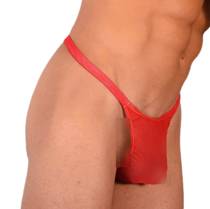 XS/S SMU Tanning Walking around Red Thong MX19 34048