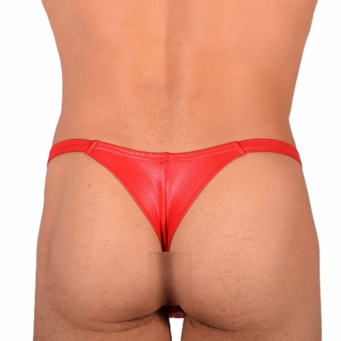 XS/S SMU Tanning Walking around Red Thong MX20 34057