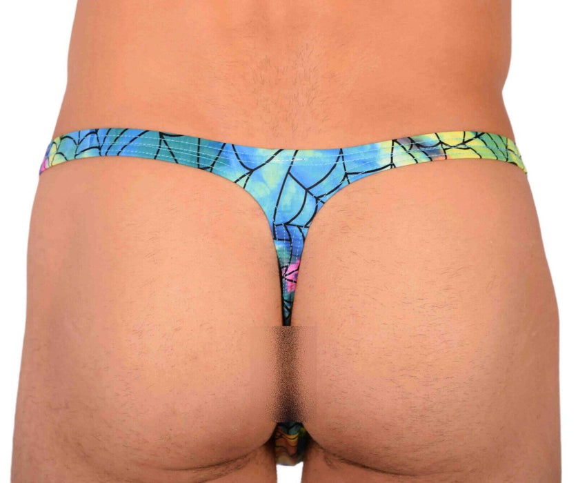 XS/S SMU Sensual Spider Web Colorful Thong MX20 34071