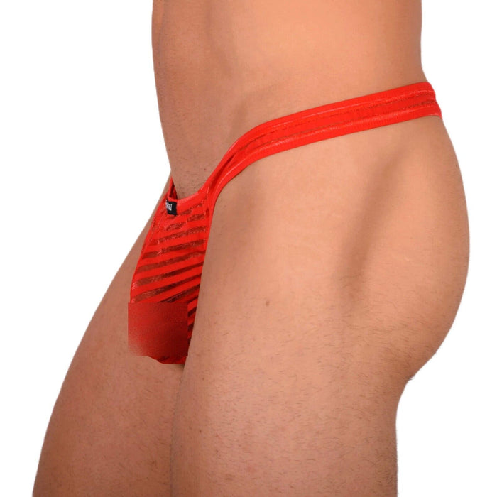 S/M SMU Sensual Red C-Thru Thong MX20 34080