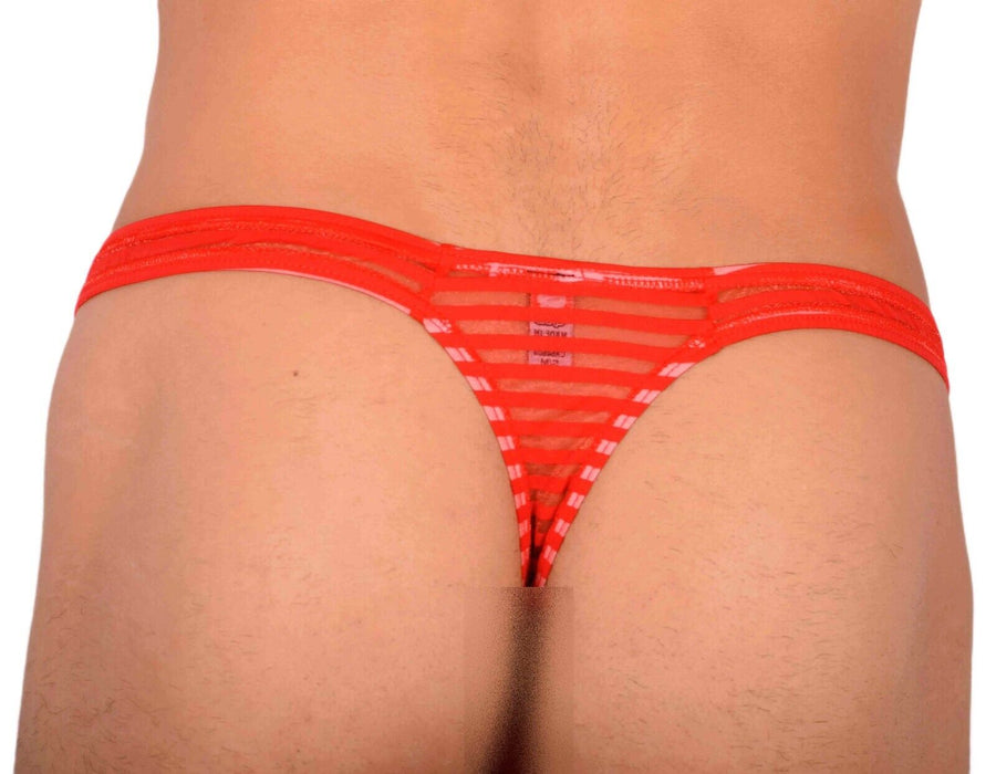 S/M SMU Sensual Red C-Thru Thong MX20 34080