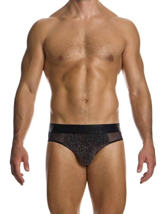 MODUS VIVENDI Delusion Classic Brief Knitted Lurex Yarns Black Jacquard 02513