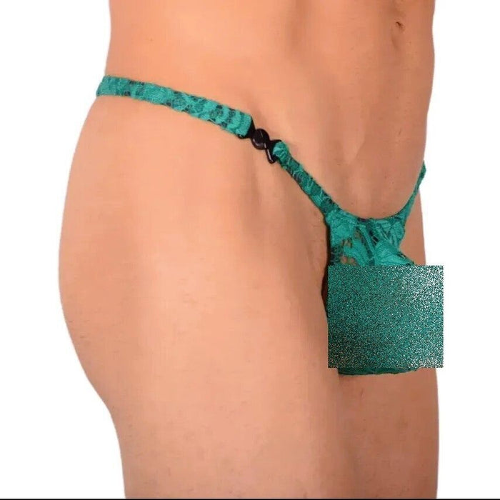 S SMU Sensual Green C-Thru Thong MX20 34114