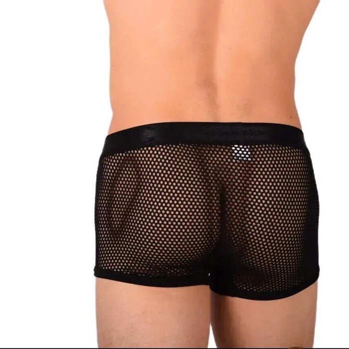 S SMU Sensual C-Thru Black Boxer MX20 34117