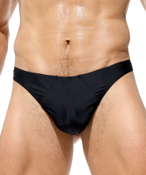 RUFSKIN T-Back Swim Thong DOLPHIN Premium Stretch Nylon Interlock Twist Yarn 85