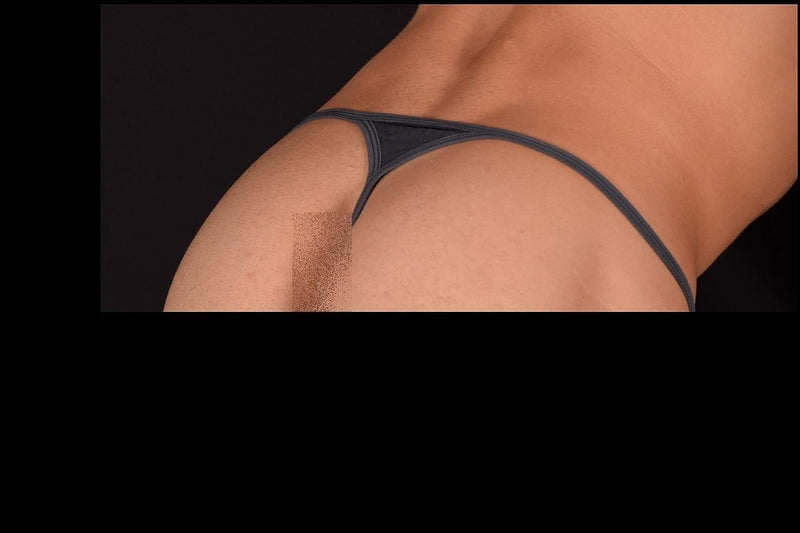 XL L'Homme Invisible Detachable Thong G-String Grey MY83 3
