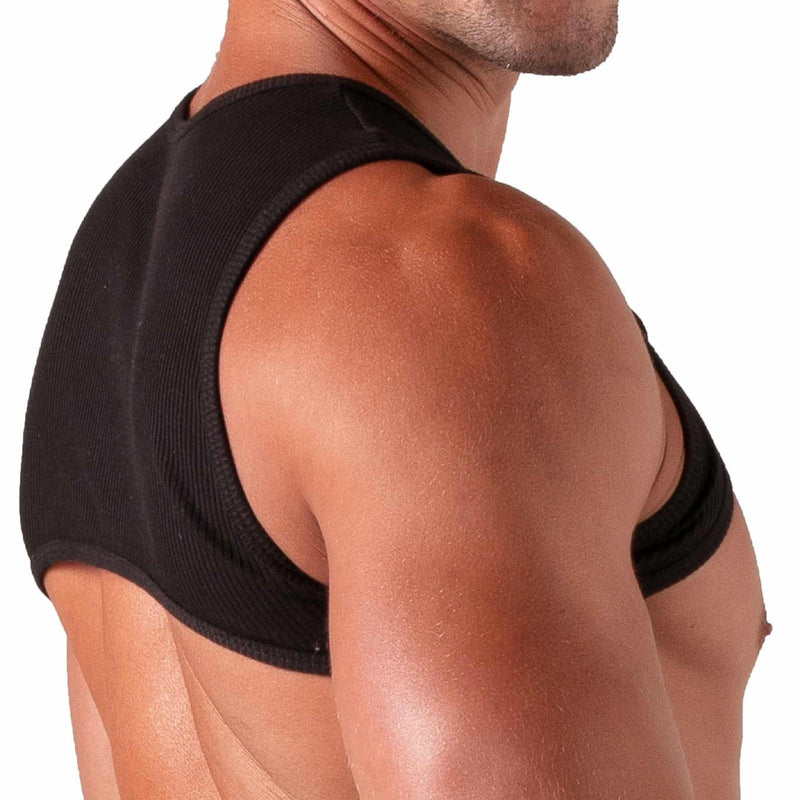 Absolu Male By TOF Ajustable Central Laced Harmess Ribbed Cottond Black 3